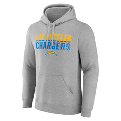 Los Angeles Chargers Team Fade Out Fitted Pullover Hoodie - Heather Gray for sale