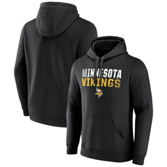 Minnesota Vikings Team Fade Out Fitted Pullover Hoodie - Black for sale