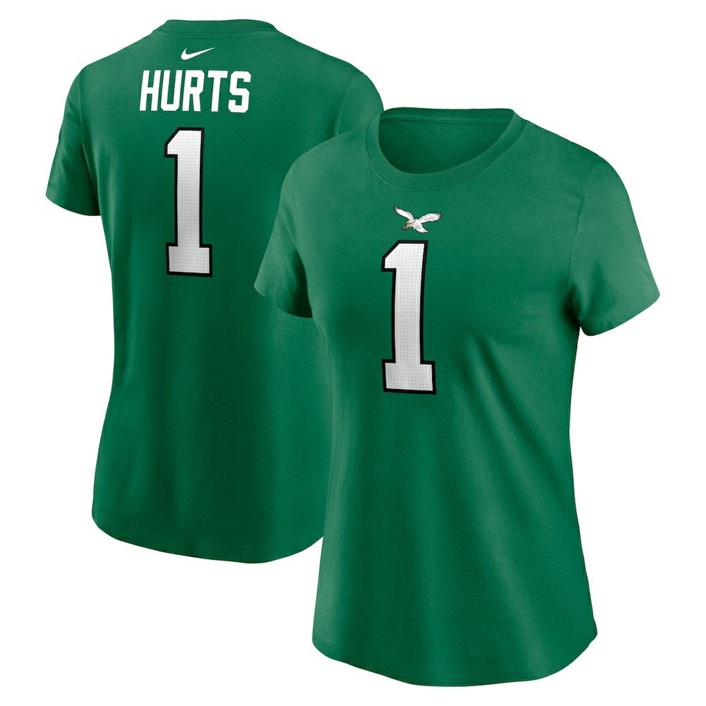 Jalen Hurts Philadelphia Eagles Women's Player Name & Number T-Shirt - Kelly Green for sale
