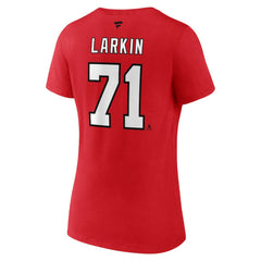 Dylan Larkin Detroit Red Wings Fanatics Women's Special Edition 2.0 Name & Number V-Neck T-Shirt - Red T-shirts