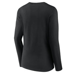 Arizona Diamondbacks Women's Live For It Long Sleeve Long Sleeve V-Neck T-Shirt Black
