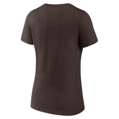 San Diego Padres Women's Live For It Team V-Neck T-Shirt Brown