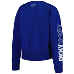 Kansas City Royals DKNY Sport Women's Lily V-Neck Pullover Sweatshirt Royal