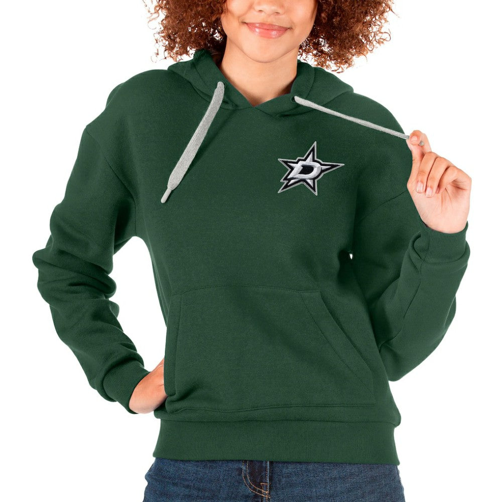 Dallas Stars Antigua Women's Victory Pullover Hoodie - Green Hoodies