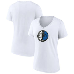 Dallas Mavericks Women's Logo V-Neck T-Shirt sale - White shop