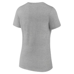 New York Knicks Women's Logo V-Neck T-Shirt - Gray for sale