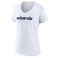 Washington Wizards Women's Wordmark V-Neck T-Shirt - White sale
