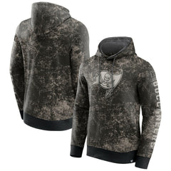 Tampa Bay Buccaneers Blackout Tonal Pullover Hoodie - Black/Gray discount