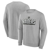 Las Vegas Raiders Bold Move Pullover Sweatshirt - Heather Gray outlet