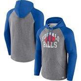 Buffalo Bills Favorite Arch Raglan Pullover Hoodie - Heather Gray outlet