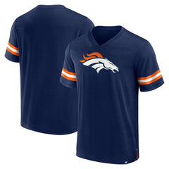 Denver Broncos Jersey Tackle V-Neck T-Shirt - Navy sale