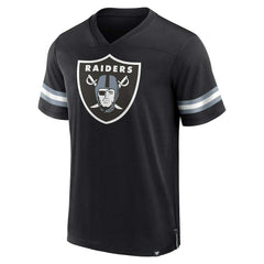 Las Vegas Raiders Jersey Tackle V-Neck T-Shirt - Black discount