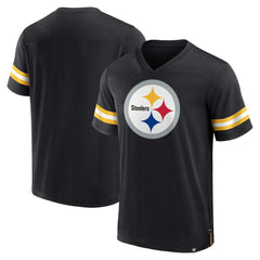 Pittsburgh Steelers Jersey Tackle V-Neck T-Shirt - Black online