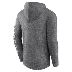 Las Vegas Raiders Pill Stack Long Sleeve Hoodie T-Shirt - Heather Charcoal discount
