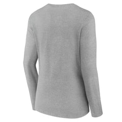 Tampa Bay Lightning Women's Team Logo Long Sleeve V-Neck T-Shirt - Gray T-shirts