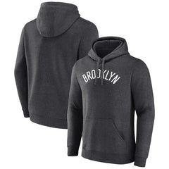 Brooklyn Nets Wordmark Alternate Pullover Hoodie - Charcoal sale