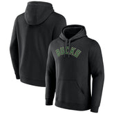 Milwaukee Bucks Wordmark Alternate Pullover Hoodie - Black discount
