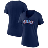 Oklahoma City Thunder Women's Wordmark V-Neck T-Shirt - Navy online