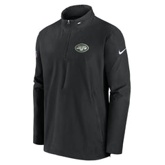 New York Jets Sideline Coach Half-Zip Jacket - Black sale