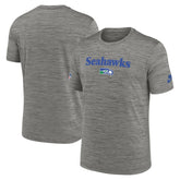 Seattle Seahawks Throwback Sideline Performance T-Shirt - Heather Charcoal discount