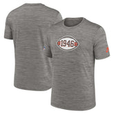Cleveland Browns 2023 Sideline Alternate Logo Performance T-Shirt - Heather Charcoal discount