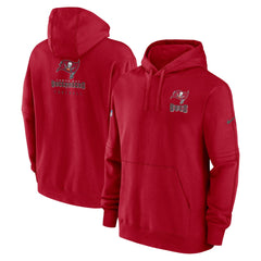 Tampa Bay Buccaneers Sideline Club Fleece Pullover Hoodie - Red online