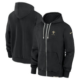 New Orleans Saints Sideline Performance Full-Zip Hoodie Jacket - Black online