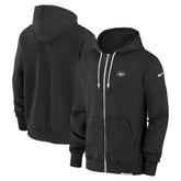New York Jets Sideline Performance Full-Zip Hoodie Sweatshirt - Black on sale