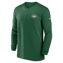 New York Jets 2023 Sideline Performance Long Sleeve Tri-Blend Quarter-Zip Top - Green online