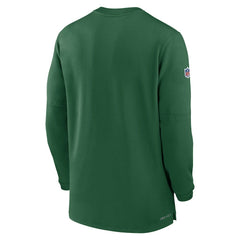 New York Jets 2023 Sideline Performance Long Sleeve Tri-Blend Quarter-Zip Top - Green online
