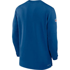 Indianapolis Colts 2023 Sideline Performance Long Sleeve Tri-Blend Quarter-Zip Top - Royal outlet