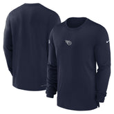 Tennessee Titans 2023 Sideline Performance Long Sleeve T-Shirt - Navy on sale
