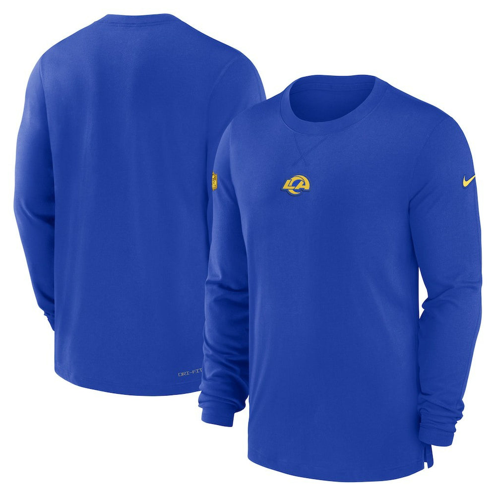 Los Angeles Rams 2023 Sideline Performance Long Sleeve T-Shirt - Royal online