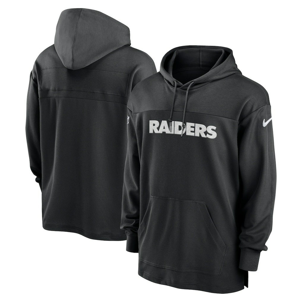 Las Vegas Raiders 2023 Sideline Lightweight Performance Hooded Top - Black outlet