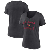 Arizona Cardinals Women's Victory Arch Team V-Neck T-Shirt - Charcoal outlet