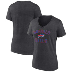 Buffalo Bills Women's Victory Arch Team V-Neck T-Shirt - Charcoal discount