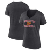 Washington Commanders Women's Victory Arch Team V-Neck T-Shirt - Charcoal cheap