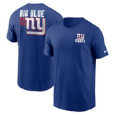 New York Giants Blitz Essential T-Shirt - Royal sale