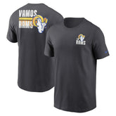 Los Angeles Rams Blitz Essential T-Shirt - Anthracite on sale