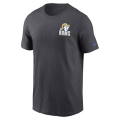 Los Angeles Rams Blitz Essential T-Shirt - Anthracite on sale