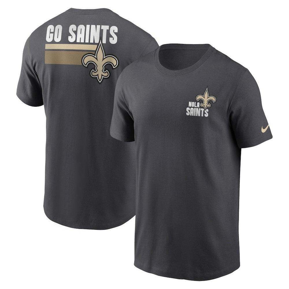 New Orleans Saints Blitz Essential T-Shirt - Anthracite on sale