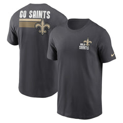 New Orleans Saints Blitz Essential T-Shirt - Anthracite on sale