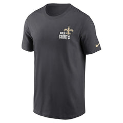 New Orleans Saints Blitz Essential T-Shirt - Anthracite on sale