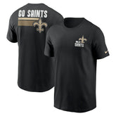 New Orleans Saints Blitz Essential T-Shirt - Black for sale