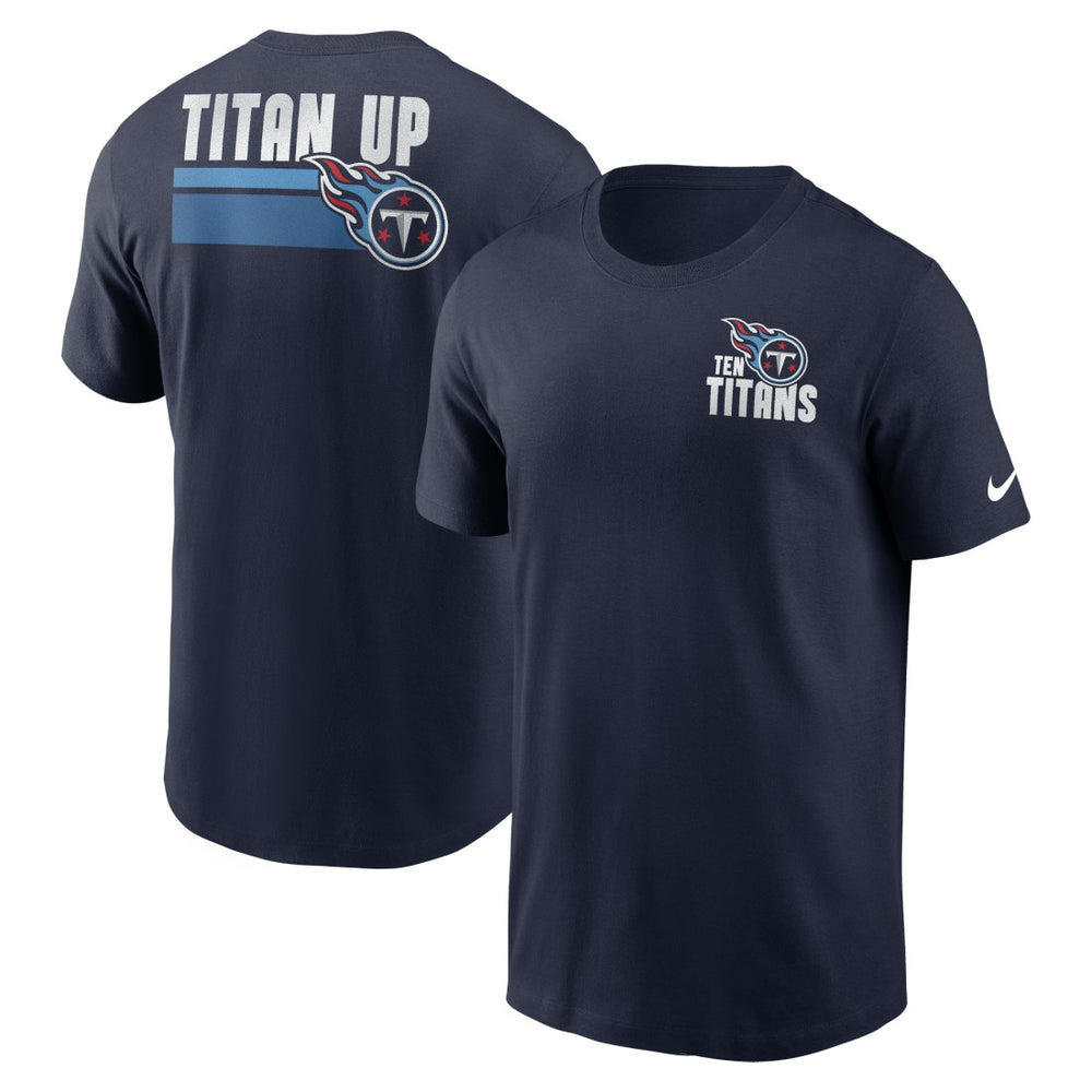 Tennessee Titans Blitz Essential T-Shirt - Navy outlet