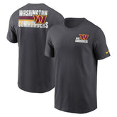 Washington Commanders Blitz Essential T-Shirt - Anthracite on sale