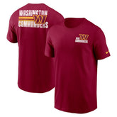 Washington Commanders Blitz Essential T-Shirt - Burgundy on sale