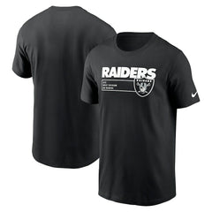 Las Vegas Raiders Division Essential T-Shirt - Black discount
