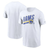 Los Angeles Rams Essential Blitz Lockup T-Shirt - White online