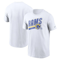 Los Angeles Rams Essential Blitz Lockup T-Shirt - White online